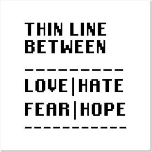 Thin Line Posters and Art